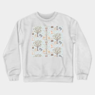 Boho Woodland Animal Collection Crewneck Sweatshirt